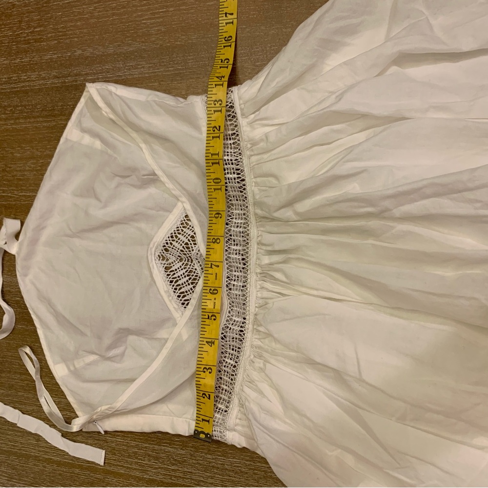 Catherine Malandrino White Dress with Lace Accent - Picture 7 of 13